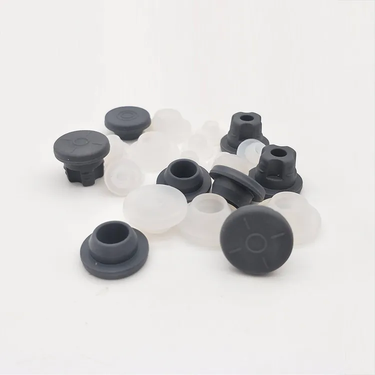 कांच की शीशी रबर डाट